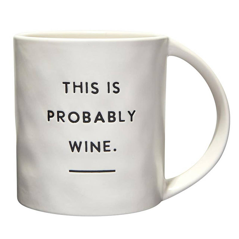 Artisan Wide Handle Mug - This Is Probably Wine