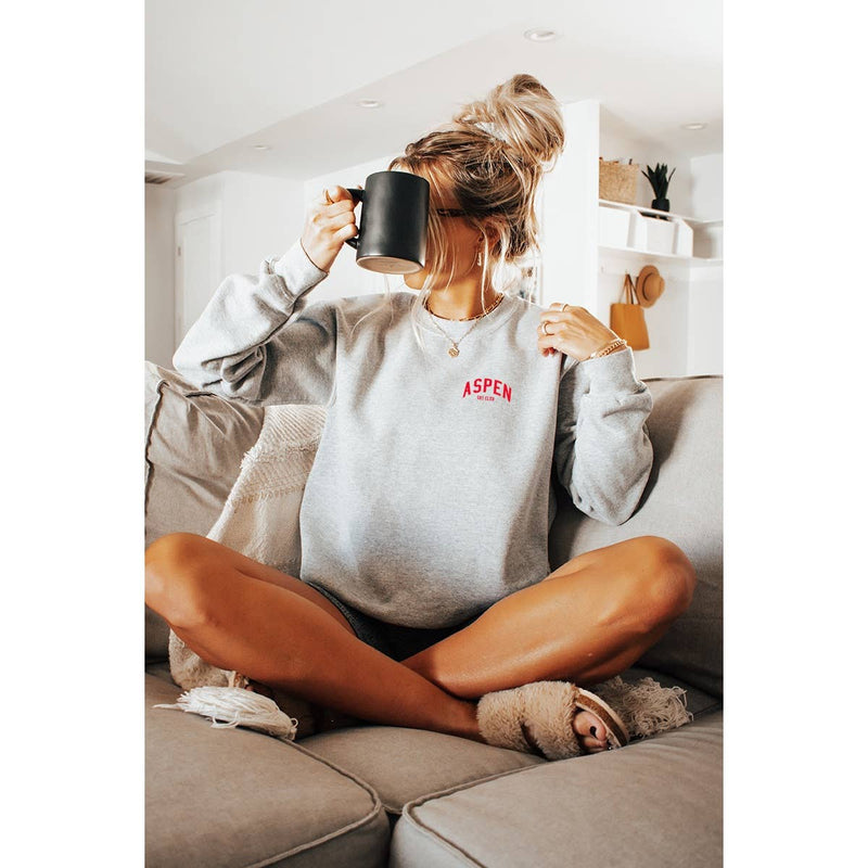ASPEN SKI CLUB  GRAPHIC SWEATSHIRT