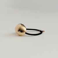 Bold Crescent Metal Cuff Hair Tie | Gold