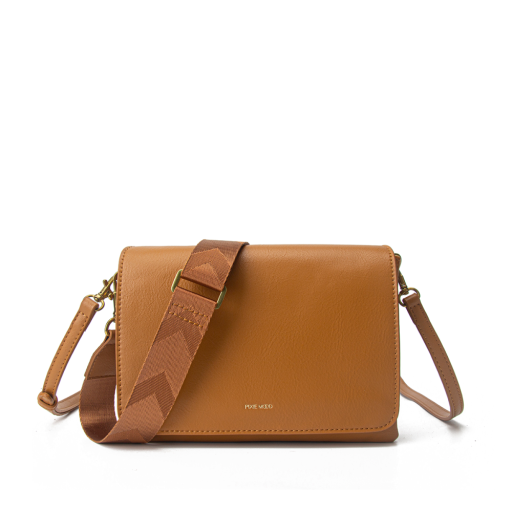 Gianna - Recycled Vegan Crossbody Bag - Mustard