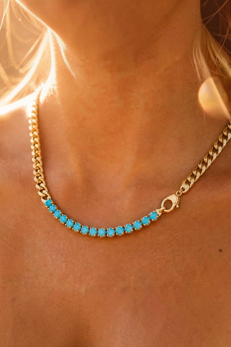 IT GIRL NECKLACE | TURQUOISE