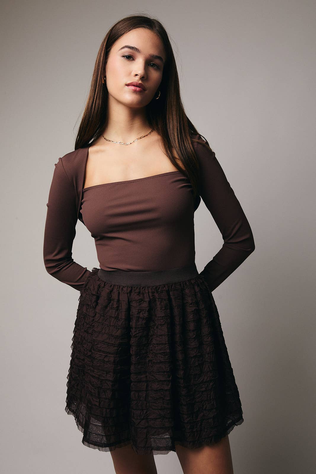 Long Sleeve Shrug Top