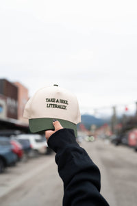 Take A Hike. Literally. Embroidered Trucker Hat