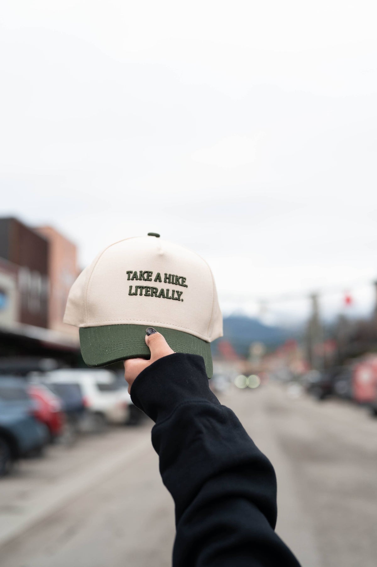 Take A Hike. Literally. Embroidered Trucker Hat