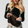 Faux Suede Westlyn Woven Bum Bag
