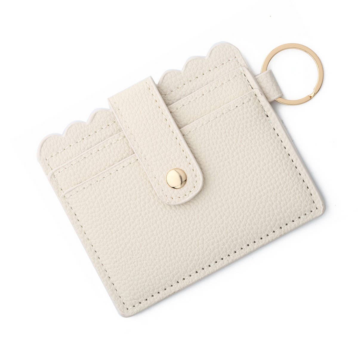 Multi-Card PU Wallet with Keychain & Coin Pocket