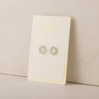 Halo Stud Earrings | Sunburst Studs | Crystal Stud Earrings