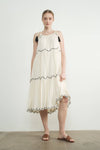 EMBROIDERED TIER DRESS