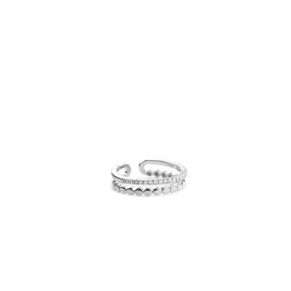 Adjustable Double Band Ring