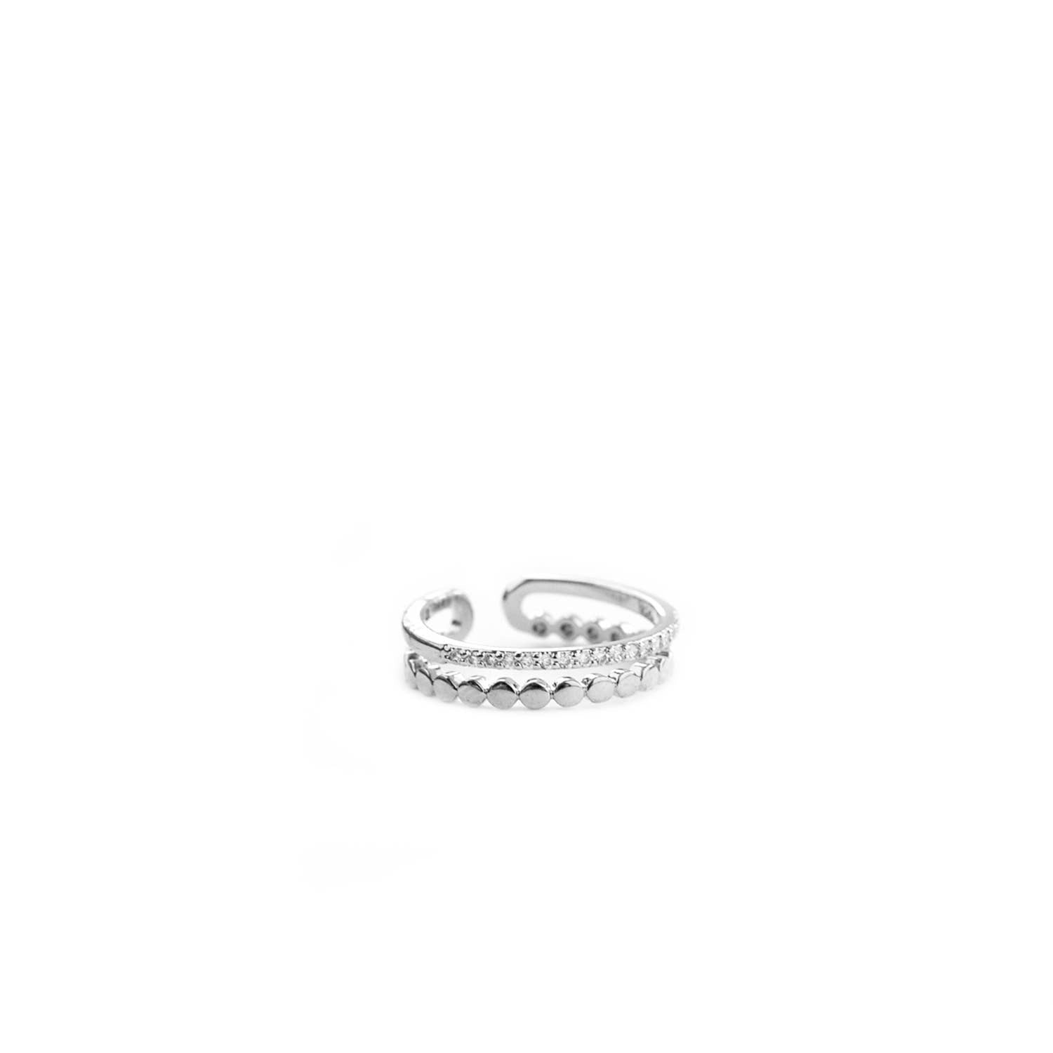 Adjustable Double Band Ring