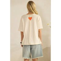 Retro Rainbow Stripe Distressed Tee