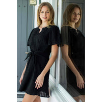 Short Sleeve Textured Dress