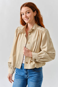 SHORT BALLON TRENCH JACKET
