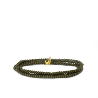 Mini stretch crystal beaded wrap bracelet