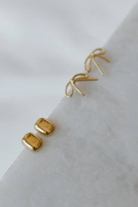 All Wrapped Up Bow Gold Filled Stud Earrings