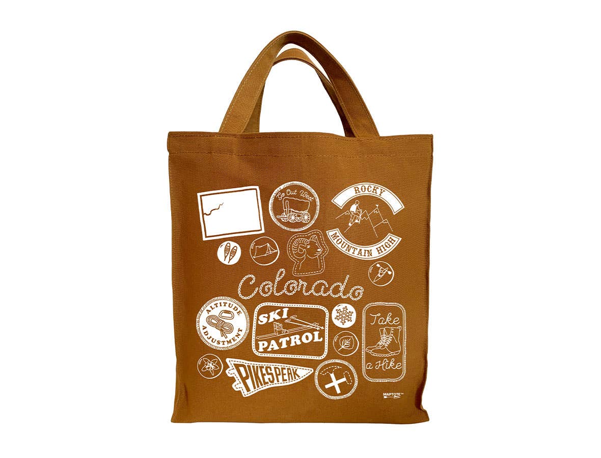Colorado Shopper Tote - Cotton Canvas Grocery Bag, USA Made