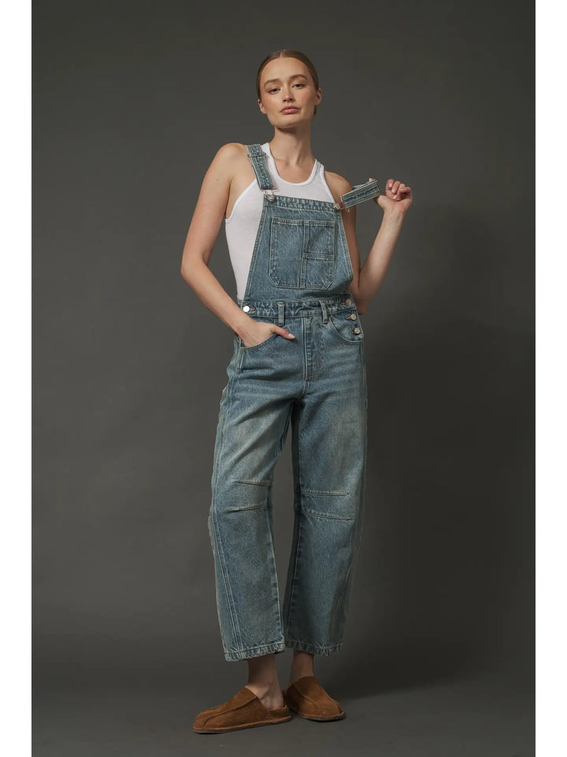 Slouchy Relax Fit Denim Overall