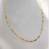 Kamryn Dapped Sequin Layering Chain Necklace Gold Filled 18"
