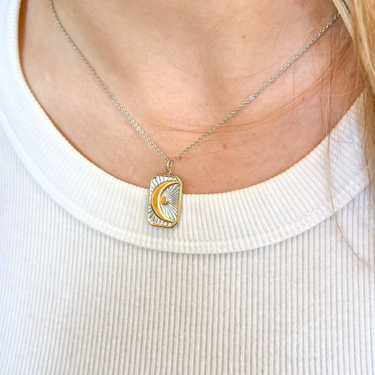 Silver Moon Necklace