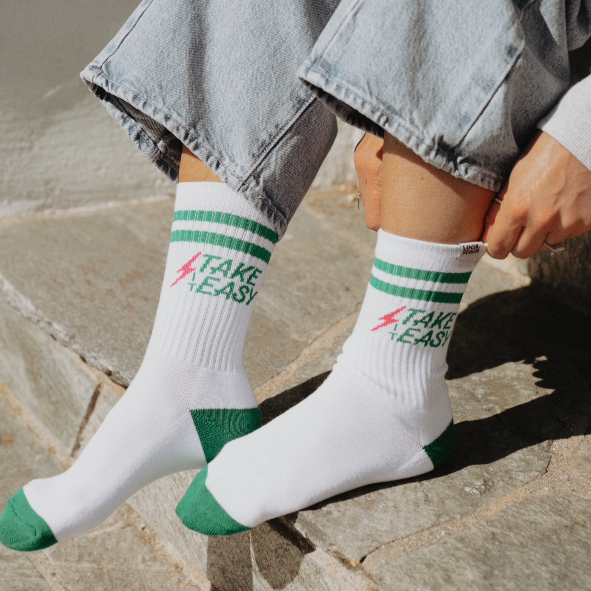 Take it Easy Crew Socks