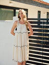 EMBROIDERED TIER DRESS