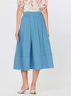 Pin-tuck Detailed A-line Midi Skirt