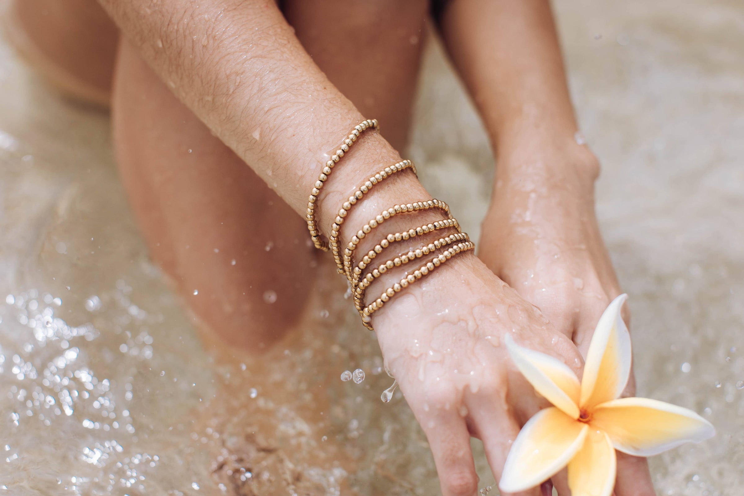 Classic Gold Ball Bracelets