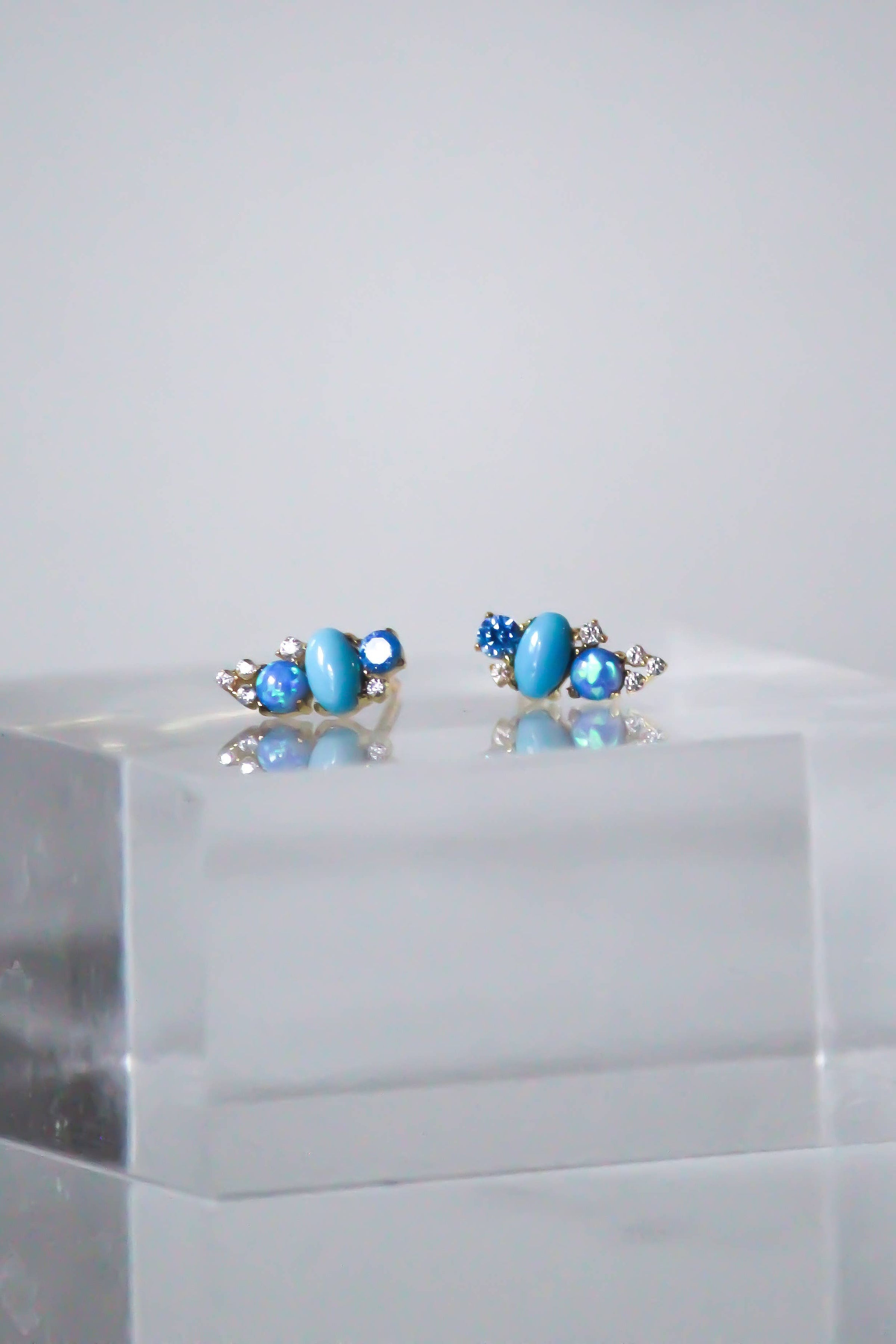 RIVIERA STUD EARRINGS- SANTORINI