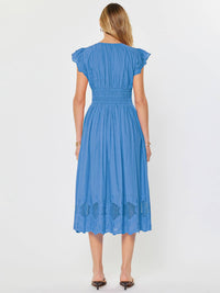 Embroidered Lace Midi Dress