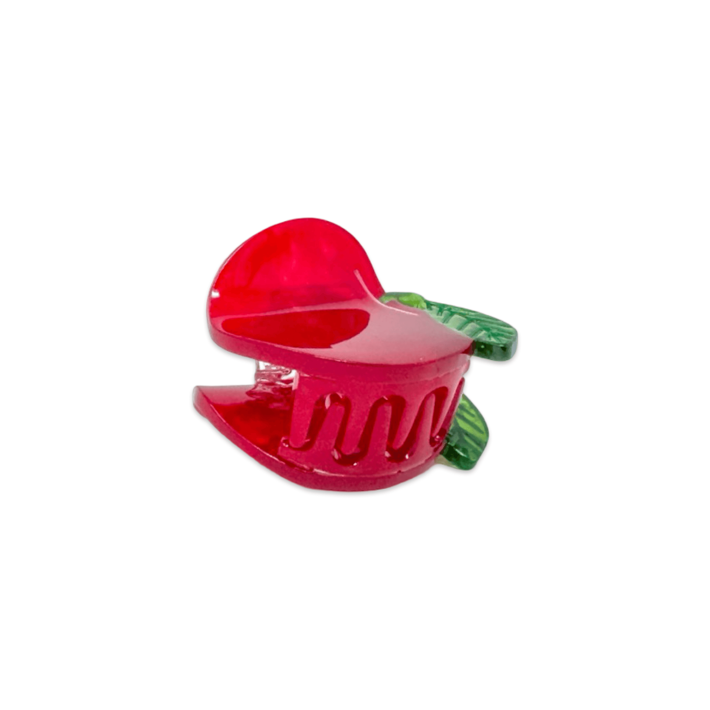 Mini Red Apple Hair Claw Clip