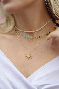 GUM DROP NECKLACE- RAINBOW + SHORT