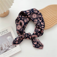 Cotton Linen Square Scarf