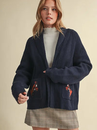 Horse Knit Sweater Cardigan