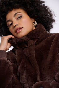 Ambra Short Faux Fur Jacket