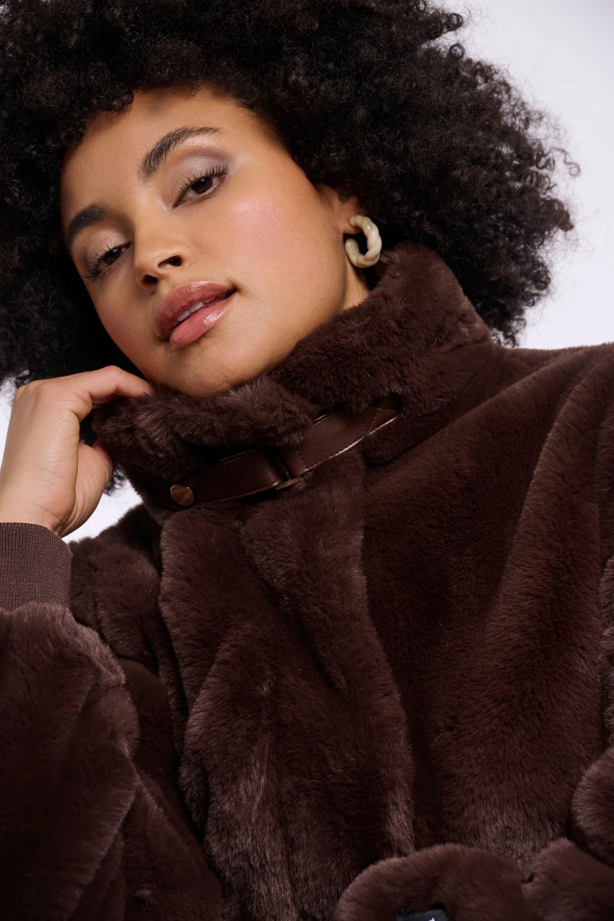 Ambra Short Faux Fur Jacket
