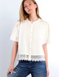 Billy T Cafe Pleats Top