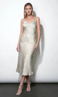 Cassandra Animal Midi Slip Dress