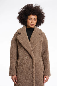 Elicia Double Breasted Teddy Coat