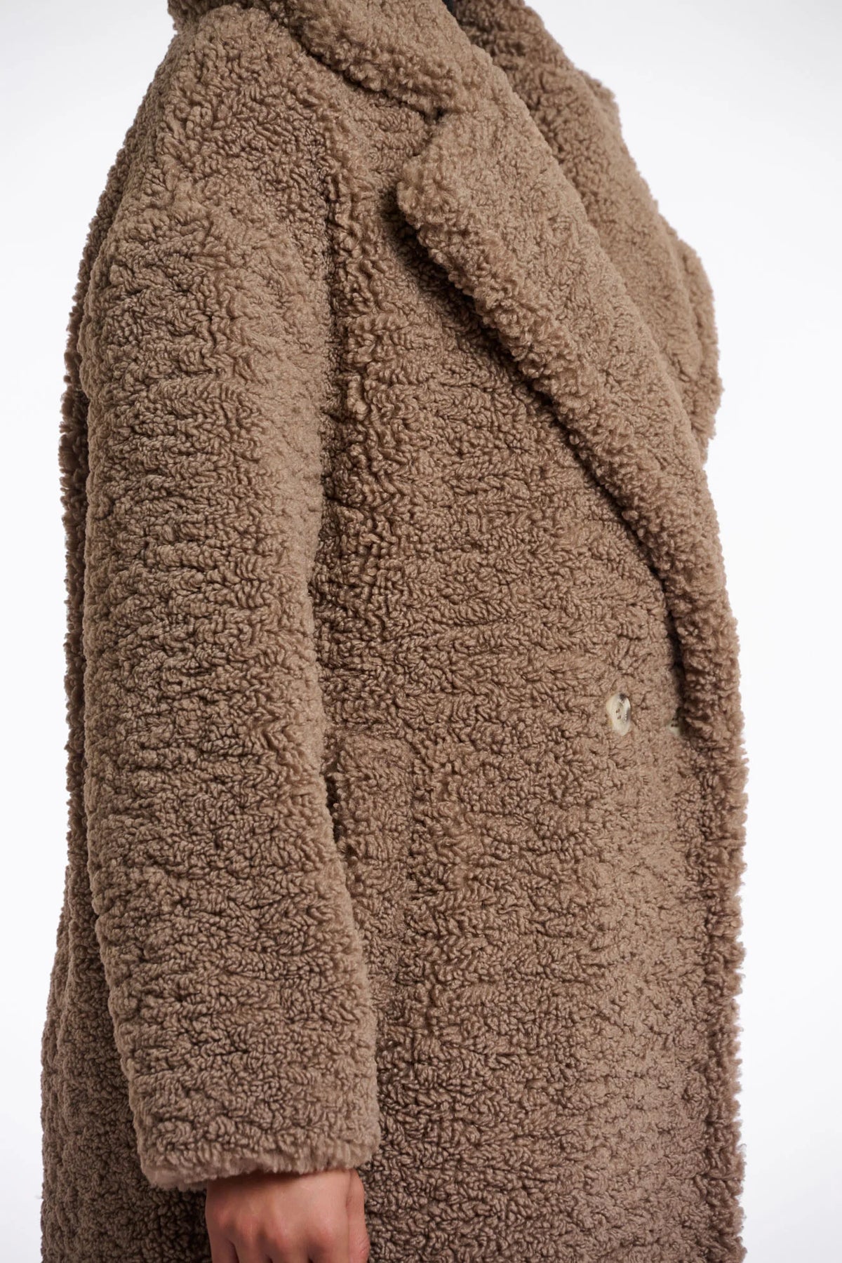 Elicia Double Breasted Teddy Coat