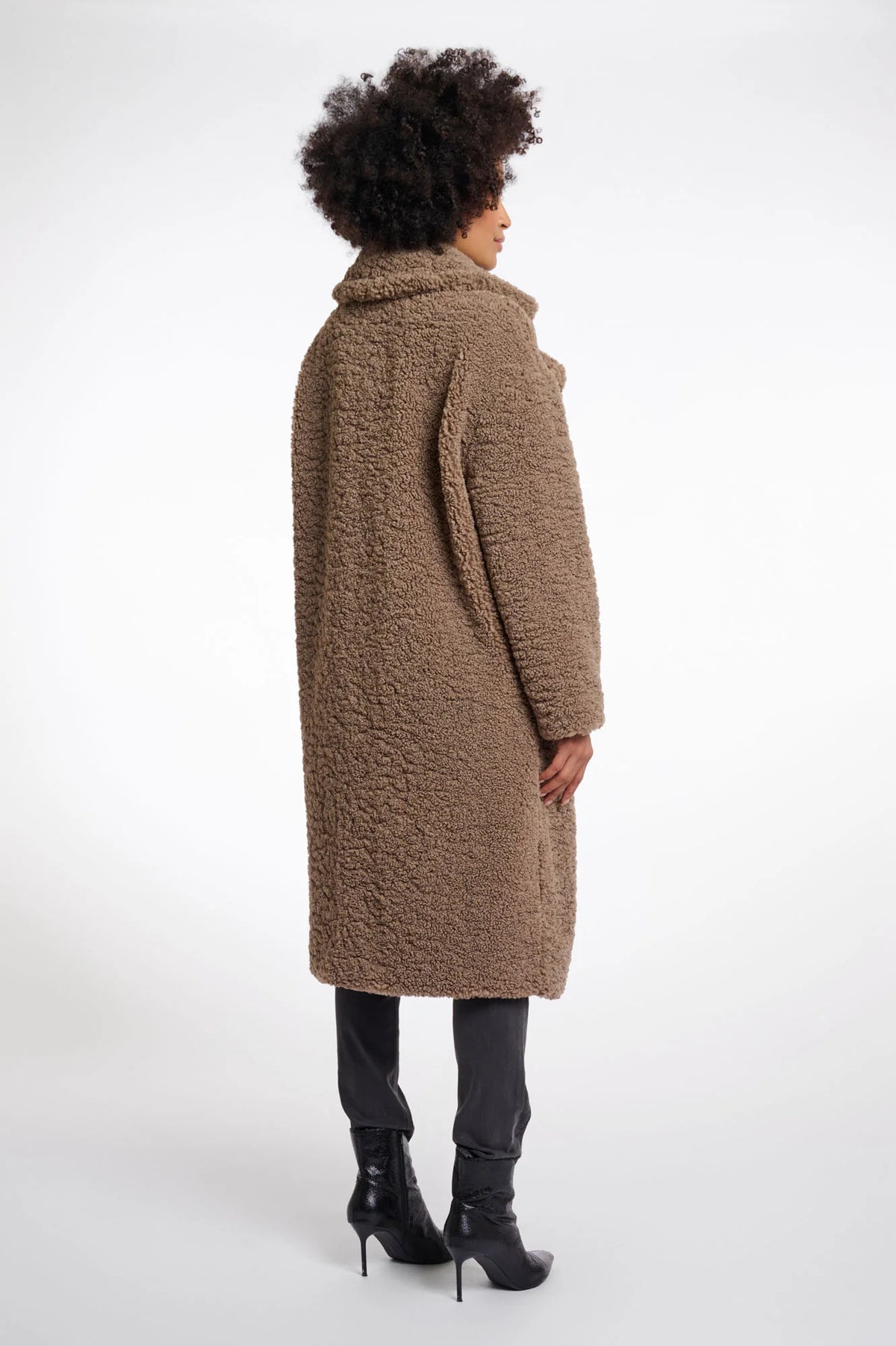 Elicia Double Breasted Teddy Coat
