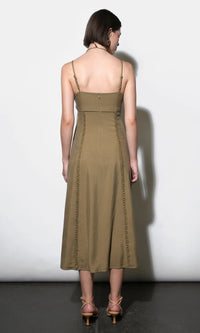 Ivy Embroidery Lace Midi Dress