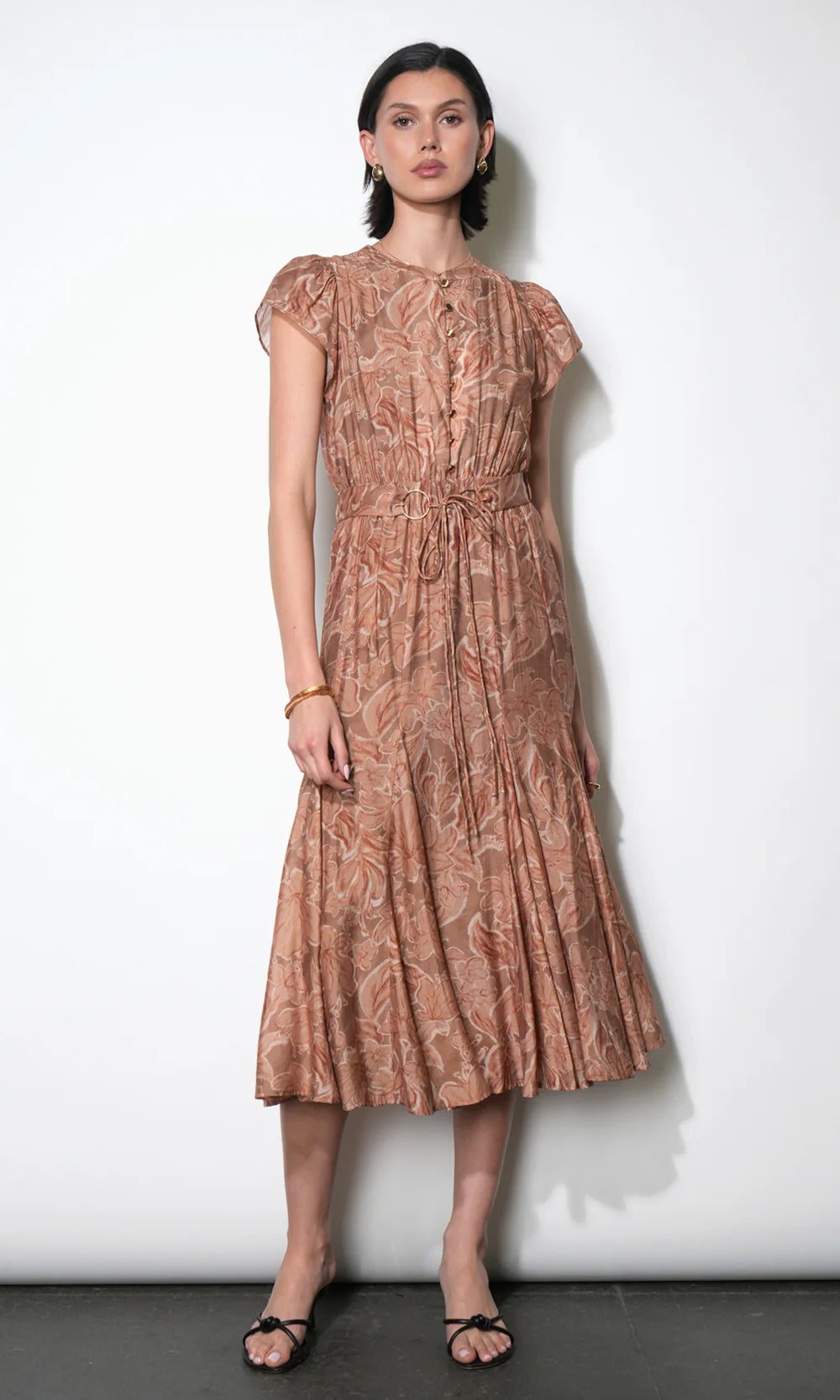 Grace Tie Belt Midi Dress