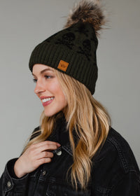 Skull Pom Hat