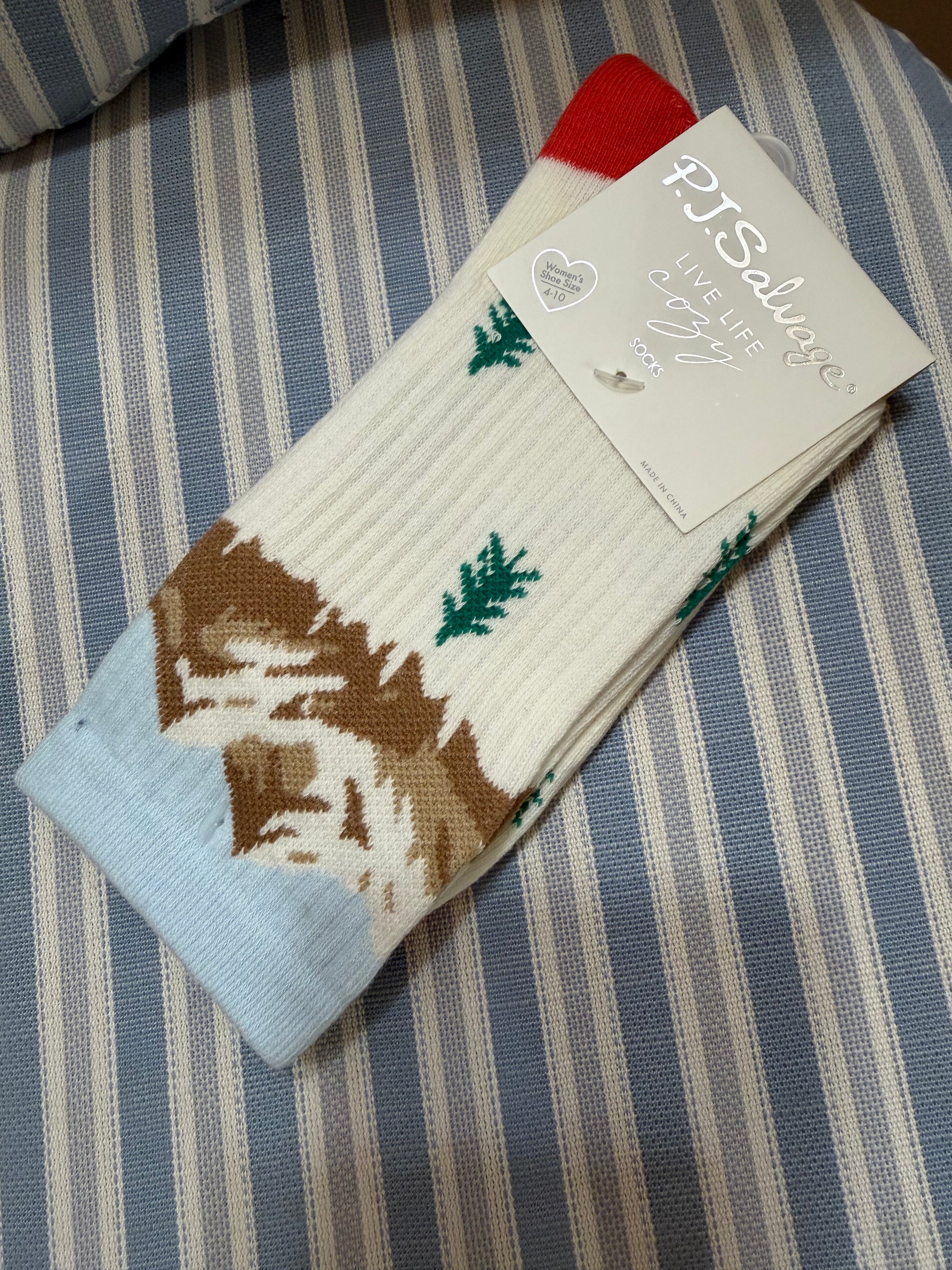 PJ Salvage Ribbed Crew Socks