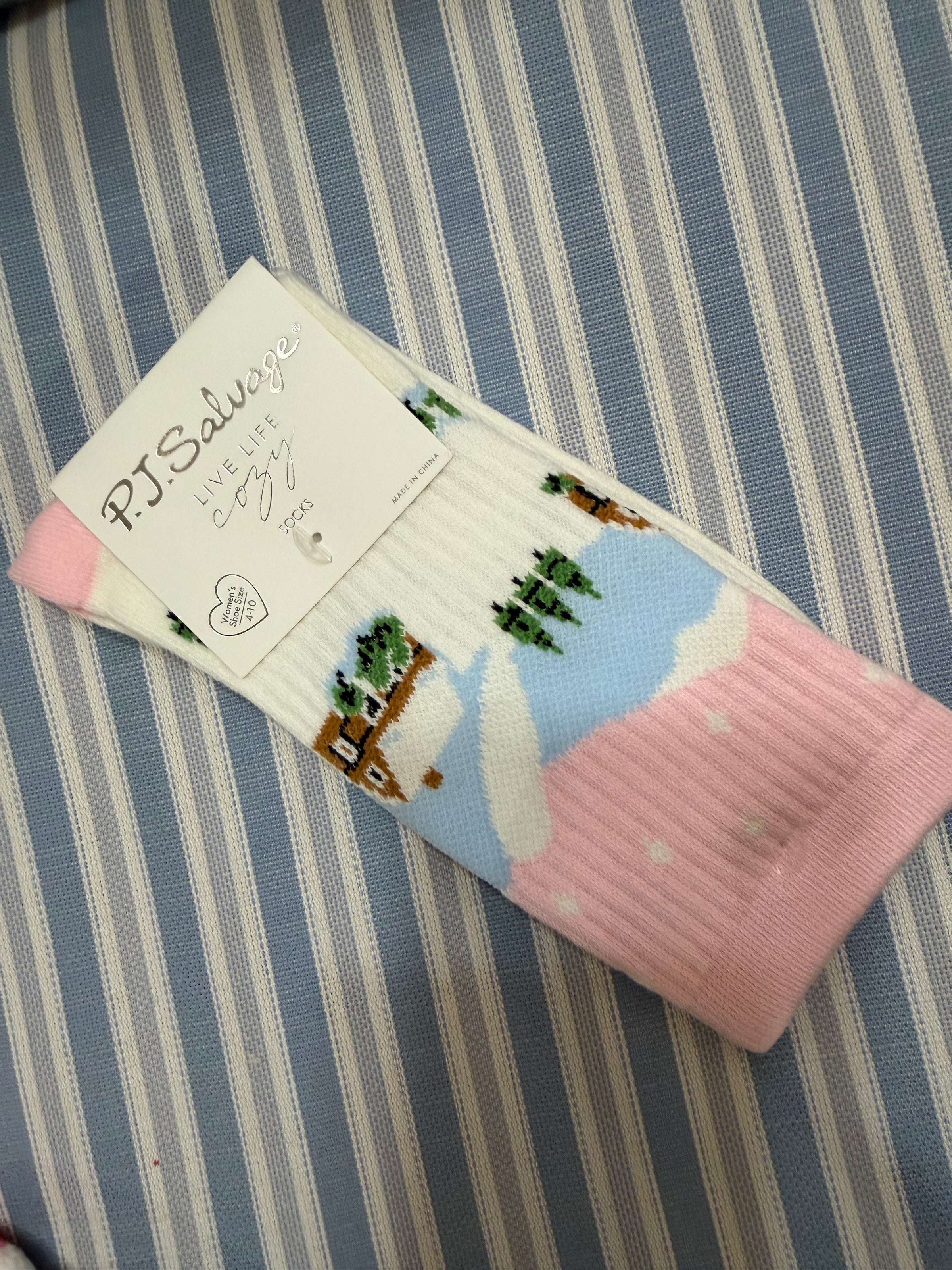 PJ Salvage Ribbed Crew Socks