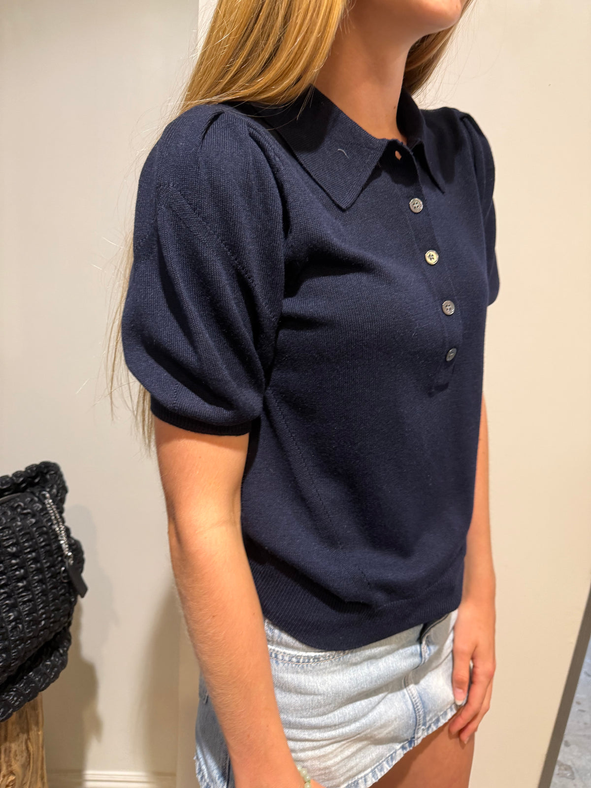 The Knit Polo Top