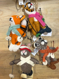 The Skiing Animal Ornament