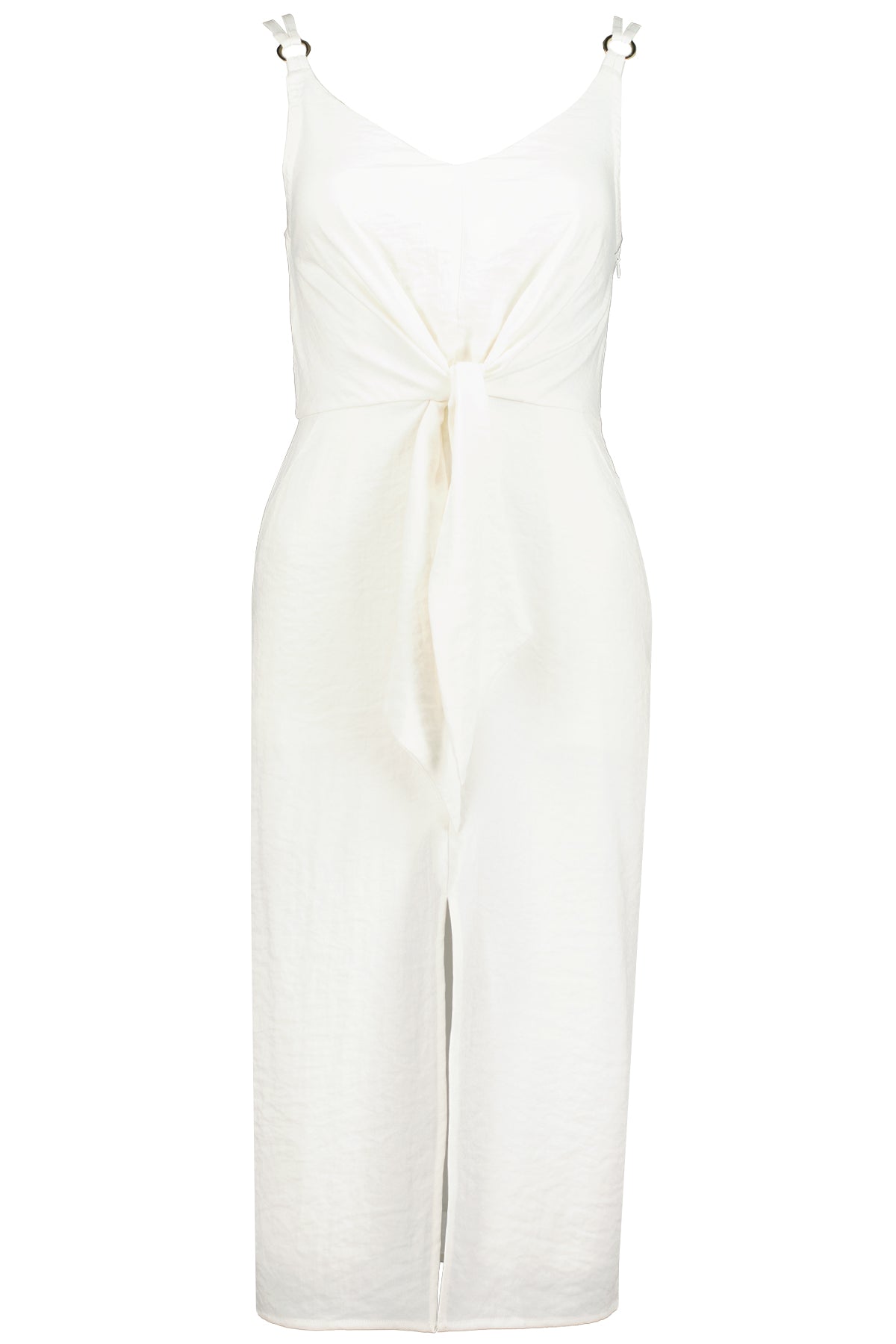 white midi dress