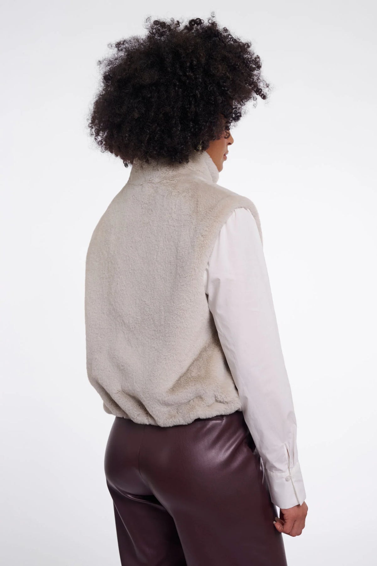 Nikki Short Faux Fur Waistcoat