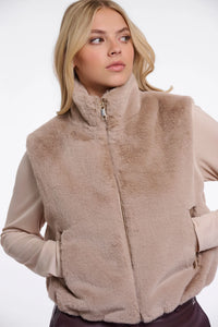 Nikki Short Faux Fur Waistcoat